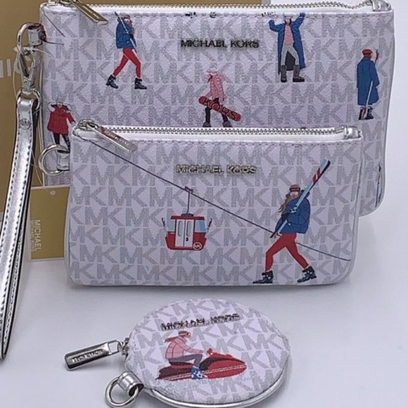 MICHAEL KORS JET SET GIRLS MULTIFUNCTIONAL WRISTLET TRIO BRIGHT WHITE MU… - Picture 9 of 16